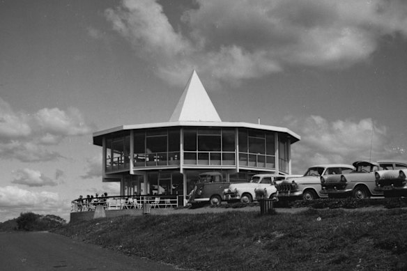 The Red Hill dodecagon in 1963.