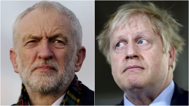 Labour leader Jeremy Corbyn and Prime Minister Boris Johnson enter the election with low approval ratings.