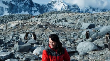 Scientists like Professor Mary-Anne Lea, (shown here with gentoo penguins), say it’s still possible to prevent emperor penguins becoming functionally extinct within 100 years.