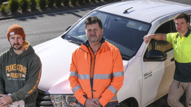 Spending around $100 a week to run his diesel ute, Kevin Harrison says the rise in petrol costs have started to hit the family budget.