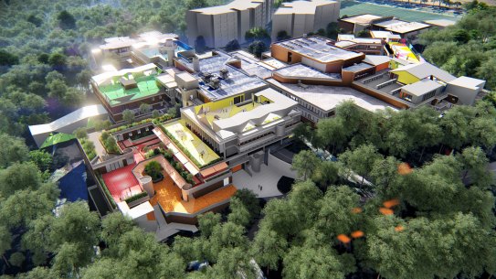 An artist's impression of Lindfield Learning village.