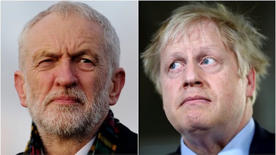Labour leader Jeremy Corbyn and Prime Minister Boris Johnson enter the election with low approval ratings.