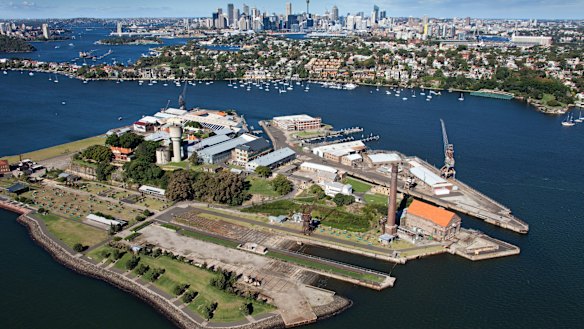 Cockatoo Island on Sydney Harbour.