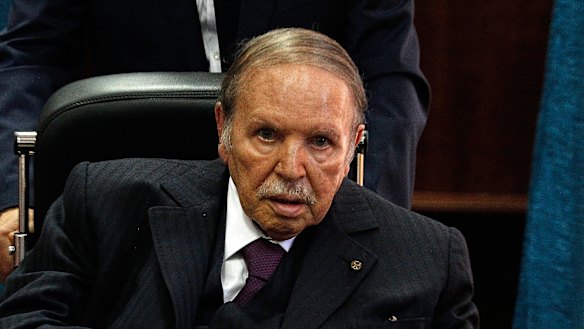 Stepping down: Algerian President Abdelaziz Bouteflika.