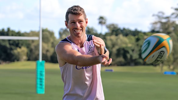 Bernard Foley at Wallabies training on the Gold Coast.