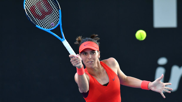 Career highlight: Ajla Tomljanovic has stormed into the Brisbane International quarter-finals with her victory over British star Johanna Konta.