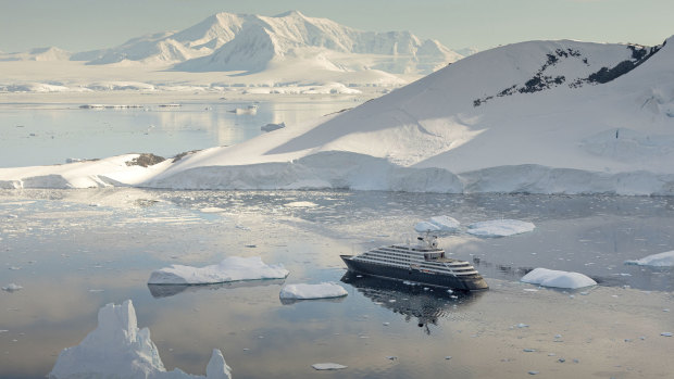 Scenic Eclipse in Antarctica.