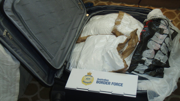 A total of 72.6kg of cocaine was found in four suitcases in the two cabins.