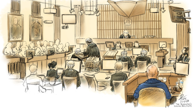 Inside the court room during David Eastman's trial.