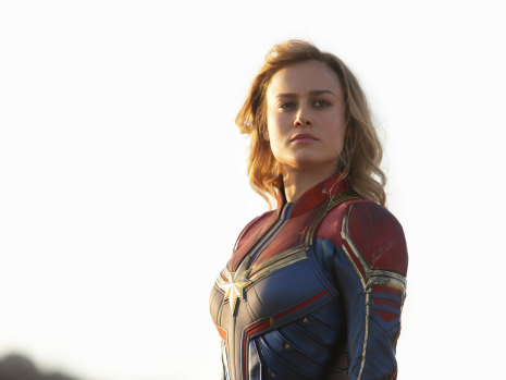 Brie Larson in Captain Marvel.