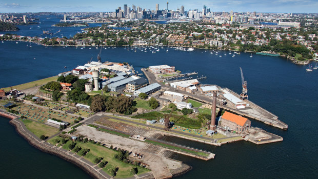 Cockatoo Island on Sydney Harbour.