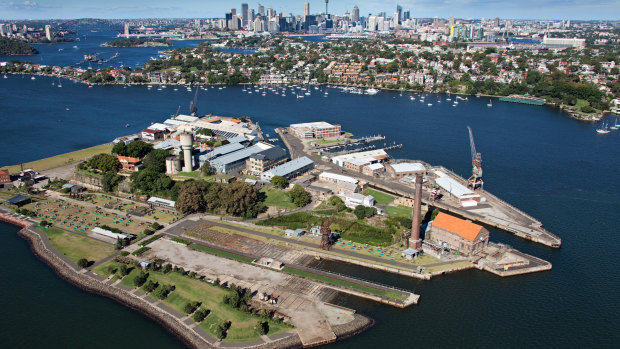 Cockatoo Island on Sydney Harbour.