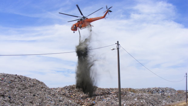 A fire broke out at the Lara recycling centre in January 2018.