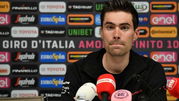 Dutch rider Tom Dumoulin has a modest aim to win the Giro and the Tour this year.