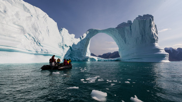 Greenland's icebergs.