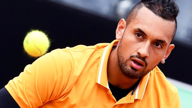 A win over Jordan Thompson would set up a likely second-round meeting with Rafael Nadal for Nick Kyrgios.
