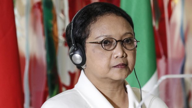 Indonesian foreign minister Retno Marsudi.