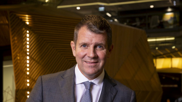 Former NSW premier Mike Baird announced his resignation from NAB in March. 