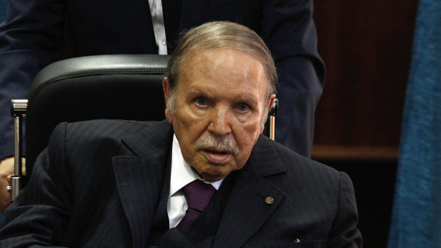 Stepped down: Algerian President Abdelaziz Bouteflika.