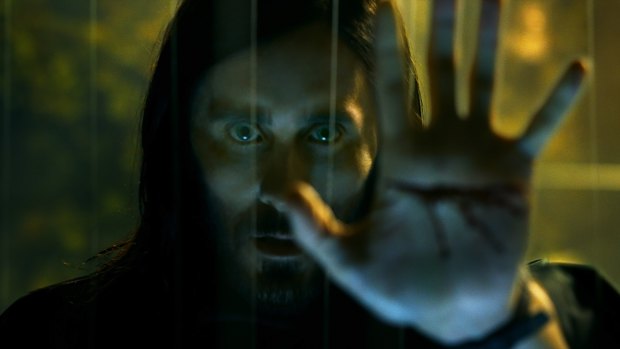 Jared Leto plays a vampire who resists the traditional thirst for human blood in Morbius.