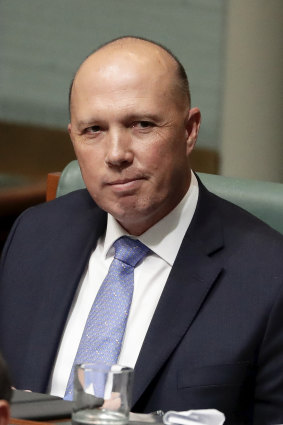 Peter Dutton, who will stand if a leadership spill goes ahead on Friday. 