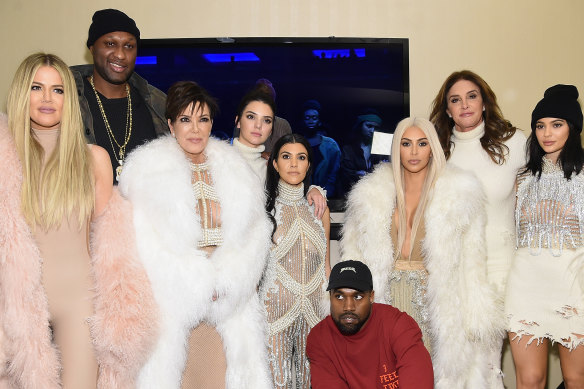 Malibu is known for its glitz and famous residents such as the Kardashians, from left Khloe Kardashian, Lamar Odom, Kris Jenner, Kendall Jenner, Kourtney Kardashian, Kanye West, Kim Kardashian, Caitlyn Jenner and Kylie Jenner at Kanye West’s Yeezy Season 3 launch in 2016. 