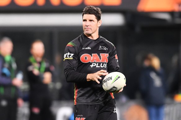 Trent Barrett has been a key member of Ivan Cleary's staff at Penrith since leaving Manly.