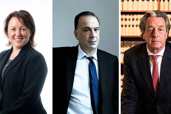 Racing NSW chairwoman Saranne Cooke and chief executive Peter V’landys have been at loggerheads with ATC chairman Tim Hale (right) and his board.