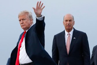 President Donald Trump with Gordon Sondland in 2018.