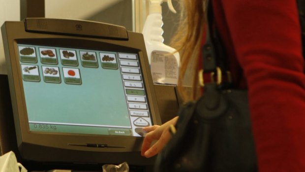 A self-service checkout