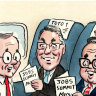Joyce skips Qantas to fly on board Air Force Albo