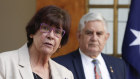 National Aboriginal Community Controlled Health Organisation chief Pat Turner and Minister for Indigenous Australians Ken Wyatt