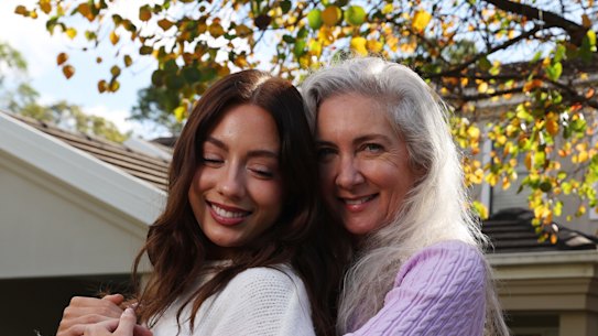 Mikaela Binns-Rorke, 21, and her mum, Natalie Binns are happy living under the same roof at Menai.