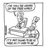 Not as free as it used to be... A cartoon published the time of the article