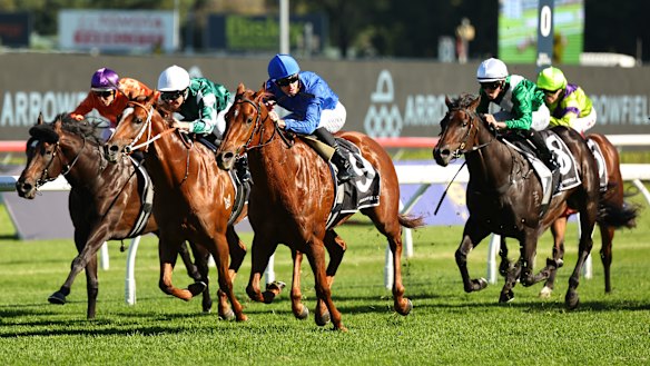 Tempted wins at Randwick on Saturday.