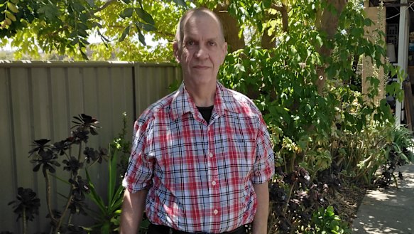 Liver transplant recipient Richard Betteridge at his home in Bendigo.