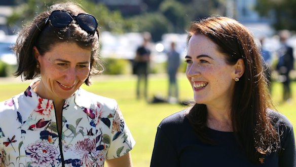 NSW Premier Gladys Berejiklian and Felicity Wilson in 2017.