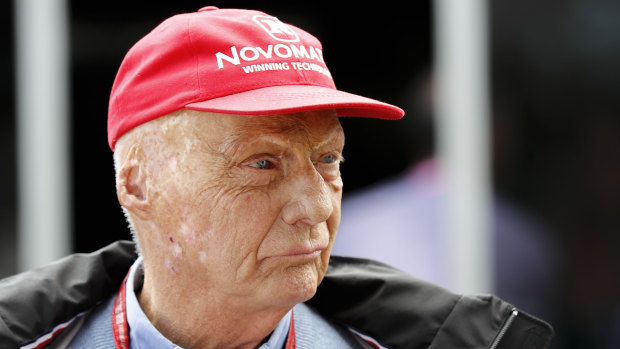 Niki Lauda at the 2018 Australian Grand Prix.