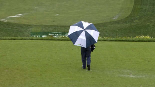 Waterlogged: The course has been deemed unplayable.