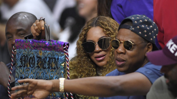 Superstars Beyonce and Jay-Z  are  art lovers - their collection  includes two of the works by Napangati.