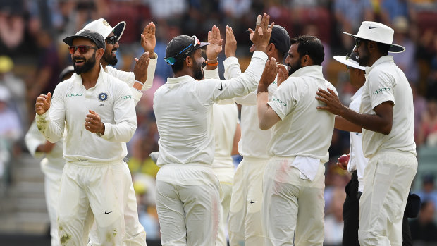 India enjoy claiming another Australian scalp on day four in Adelaide.