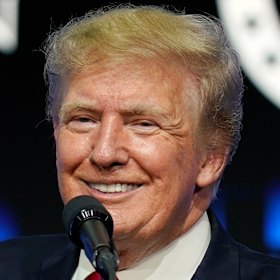 Former president Donald Trump speaks to supporters in Phoenix in 2021.