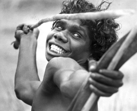 David Gulpilil as he appears in the movie Walkabout. Twford-Moore says the limitations in which he was forced to operate and his encounter with Paul Hogan cast a shadow across the entire industry’s treatment of Indigenous Australians.
