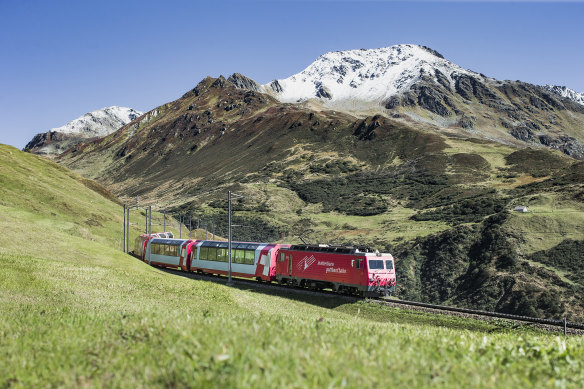 The Glacier Express: Regular scheduled trains operate on the same route at a much lower cost.