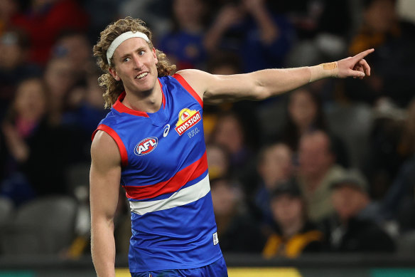 Western Bulldogs forward Aaron Naughton.