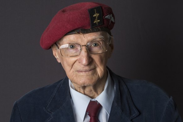 Jack Tredrea, who parachuted into Borneo in 1945.