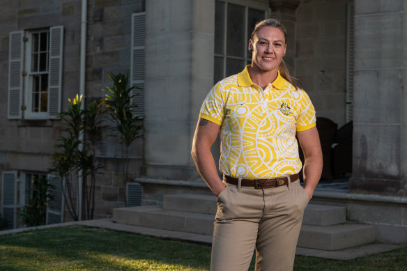 Sharni Williams before departing Australia for the Commonwealth Games.