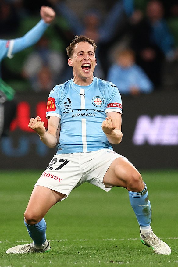 Kai Trewin’s Melbourne City will face the Victory in the A-League men’s decider.