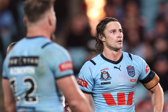 Nicho Hynes did not have an enjoyable night on his return to the NSW side.
