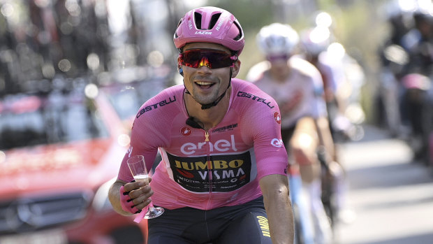 Roglic seals Giro d’Italia as Cavendish wins final stage on farewell tour